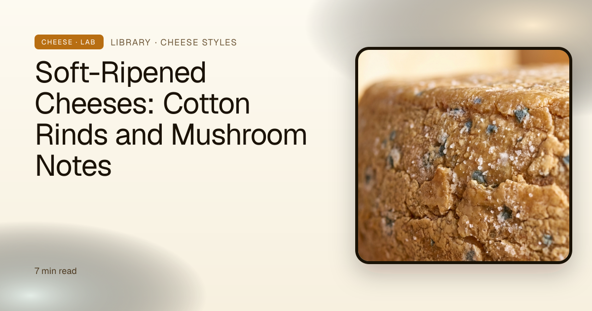 Soft-Ripened Cheeses: Cotton Rinds and Mushroom Notes | Cheese Lab